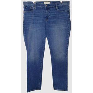 GAP 1969 16/33R Dark Indigo Real Straight Jeans w/ Some Stretch 28" inseam